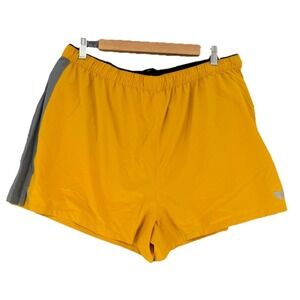 Korsa Speed 3" Running Shorts Men's XL Yellow Lightweight Athletic NWT